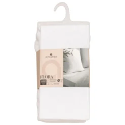 DRAP HOUSSE GAZE DE COTON BLANC 160X200CM