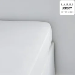 DRAP HOUSSE JERSEY 140X200CM CRAIE