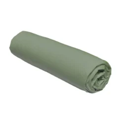 DRAP HOUSSE POLYESTER LAVE 160X200 ET 25CM SAUGE TODAY