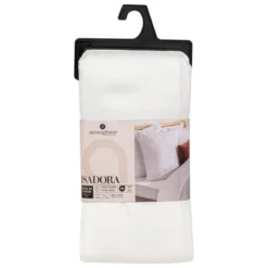 DRAP HOUSSE SATIN DE COTON BLANC 160X200CM