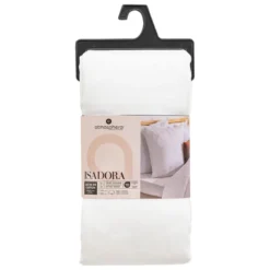 DRAP HOUSSE SATIN DE COTON BLANC 140X190CM
