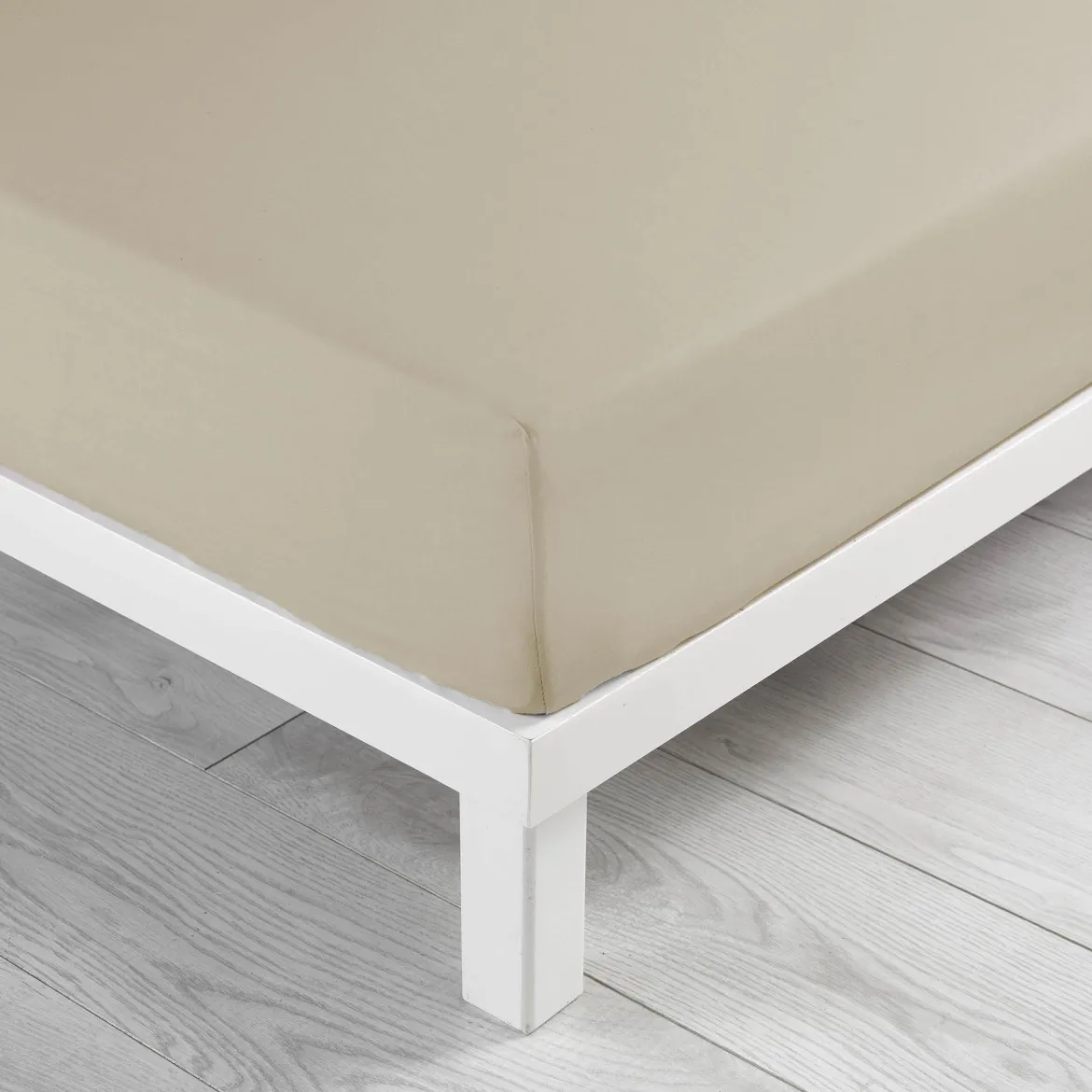 DRAP HOUSSE 140X190CM COTON LAVE 57 FILS LINETTE LIN