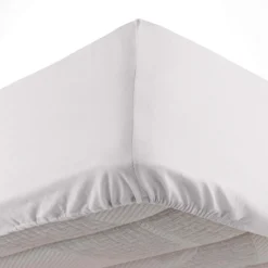 DRAP HOUSSE 90X190CM MICROFIBRE OSCAR BLANC