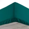 DRAP HOUSSE 90X190CM MICROFIBRE UNIE OSCAR EMERAUDE