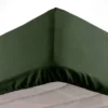 DRAP HOUSSE 90X190CM MICROFIBRE OSCAR KAKI