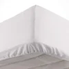 DRAP HOUSSE 140X190CM MICROFIBRE OSCAR BLANC