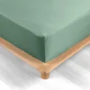 DRAP HOUSSE 90X190CM PERCALE 78 FILS PERCALINE TILLEUL