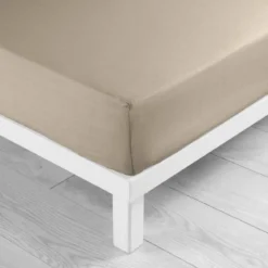DRAP HOUSSE 180X200CM UNI 57 FILS LINA SABLE