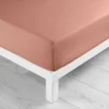 DRAP HOUSSE 180X200CM UNI 57 FILS LINA BLUSH
