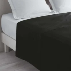 DRAP PLAT 1 PERSONNE 180X290CM LINA CHARBON