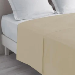 DRAP PLAT 1 PERSONNE 180X290CM UNI 57 FILS LINA LIN