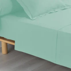 DRAP PLAT 2 PERSONNES 240X300CM PERCALE 78 FILS SAUGE