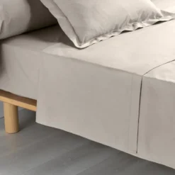 DRAP PLAT 240X300CM PERCALE UNI 78 FILS PERCALINE NATUREL