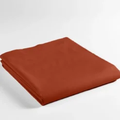 DRAP PLAT180X290CM UNI 57 FILS LINA TERRACOTTA