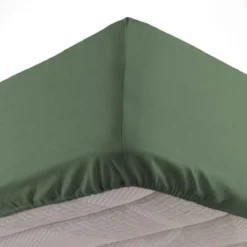 DRAP HOUSSE 1 PERSONNE 90X190CM UNI LINA KAKI