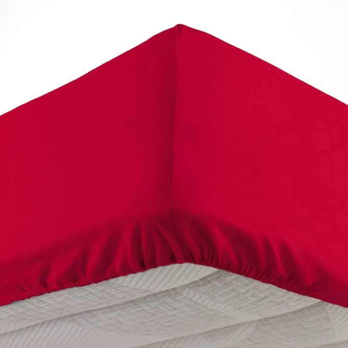 DRAP HOUSSE 90X190CM MICROFIBRE OSCAR ROUGE