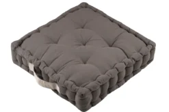 DUO COUSSIN TAUPE LIN 45X45X10CM