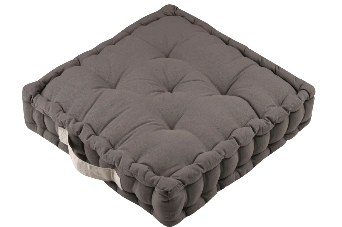 DUO COUSSIN TAUPE LIN 45X45X10CM