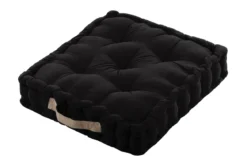 DUO COUSSIN 45X45X10 NOIR LIN