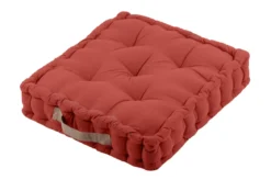 DUO COUSSIN 45X45X10 TERRACOTTA LIN