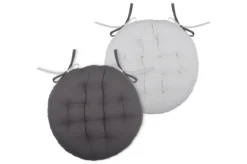 DUO GALETTE RONDE 38CM GRIS PERLE