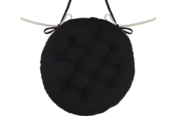 DUO GALETTE RONDE 38CM NOIR LIN