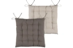 DUO GALETTE TAUPE LIN 16 POINTS 40X40CM