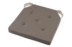DUO GALETTE TAUPE LIN VELCRO 38X38X4CM