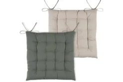 DUO GALETTE VERT LIN 16 POINTS 40X40CM