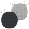 DUO GALETTE ANTHRACITE SOURIS RONDE D.38CM