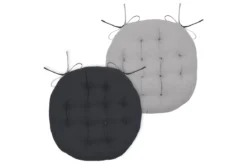 DUO GALETTE ANTHRACITE SOURIS RONDE D.38CM