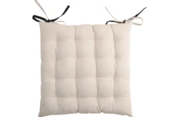 DUO GALETTE 16PTS 40X40 NOIR LIN