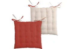 DUO GALETTE 16PTS 40X40 TERRACOTTA LIN