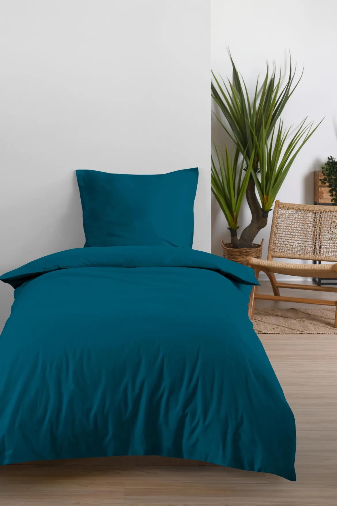 EDEN HOUSSE COUETTE 160X210CM PETROLE