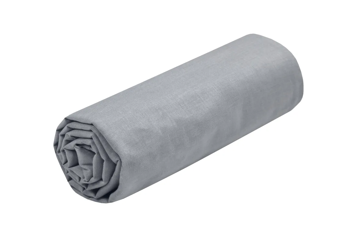 EDEN DRAP HOUSSE 180X200CM SOURIS