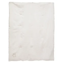 EDREDON DOUBLE GAZE COTON BLANC