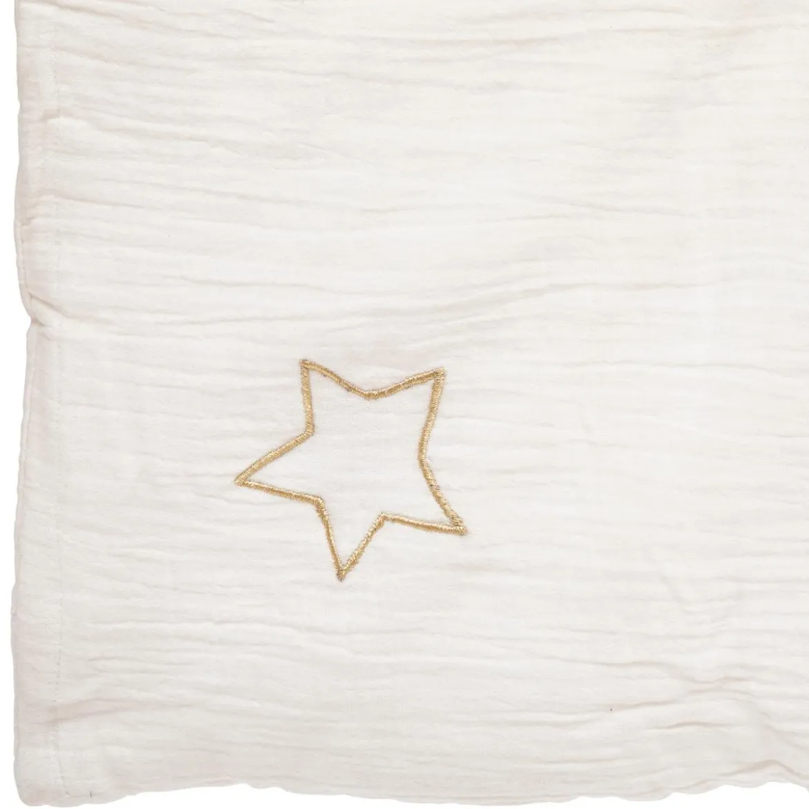 EDREDON DOUBLE GAZE COTON BLANC