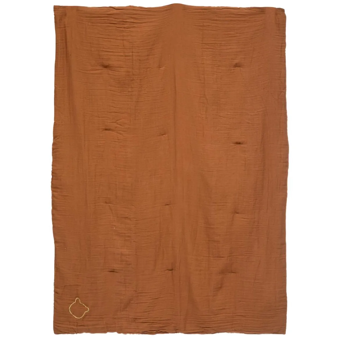 EDREDON DOUBLE GAZE COTON NOISETTE