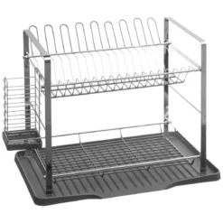 EGOUTTOIR METAL 2 NIVEAUX GRIS