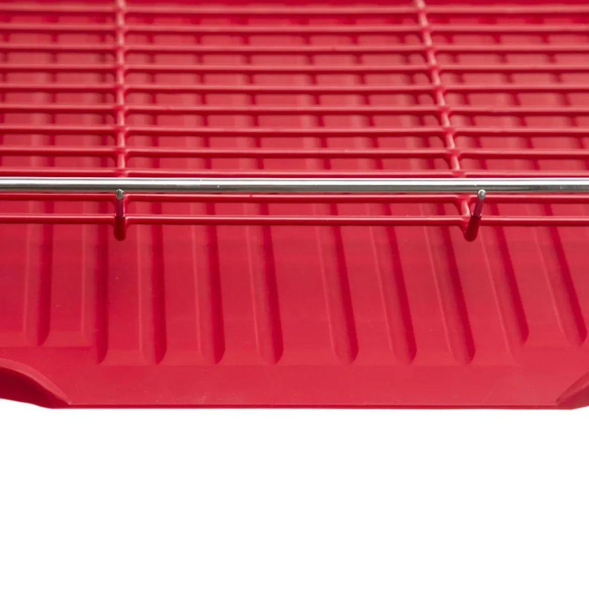 EGOUTTOIR METAL 2 NIVEAUX ROUGE