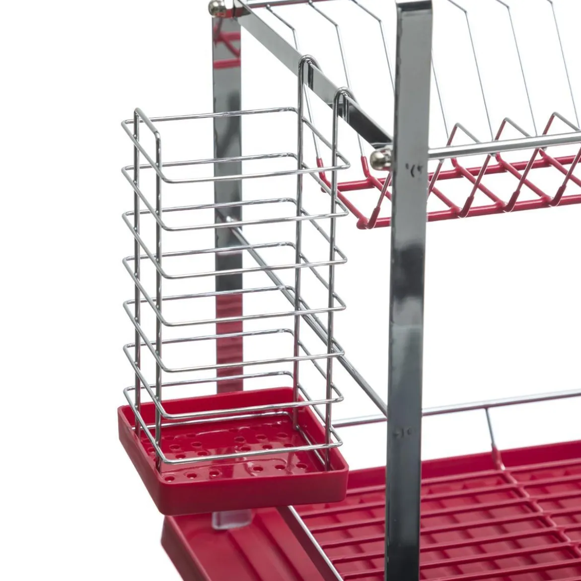 EGOUTTOIR METAL 2 NIVEAUX ROUGE