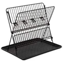 EGOUTTOIR PLIANT 2 NIVEAUX NOIR