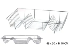 EGOUTTOIR VAISSELLE FIXE METAL CHROME