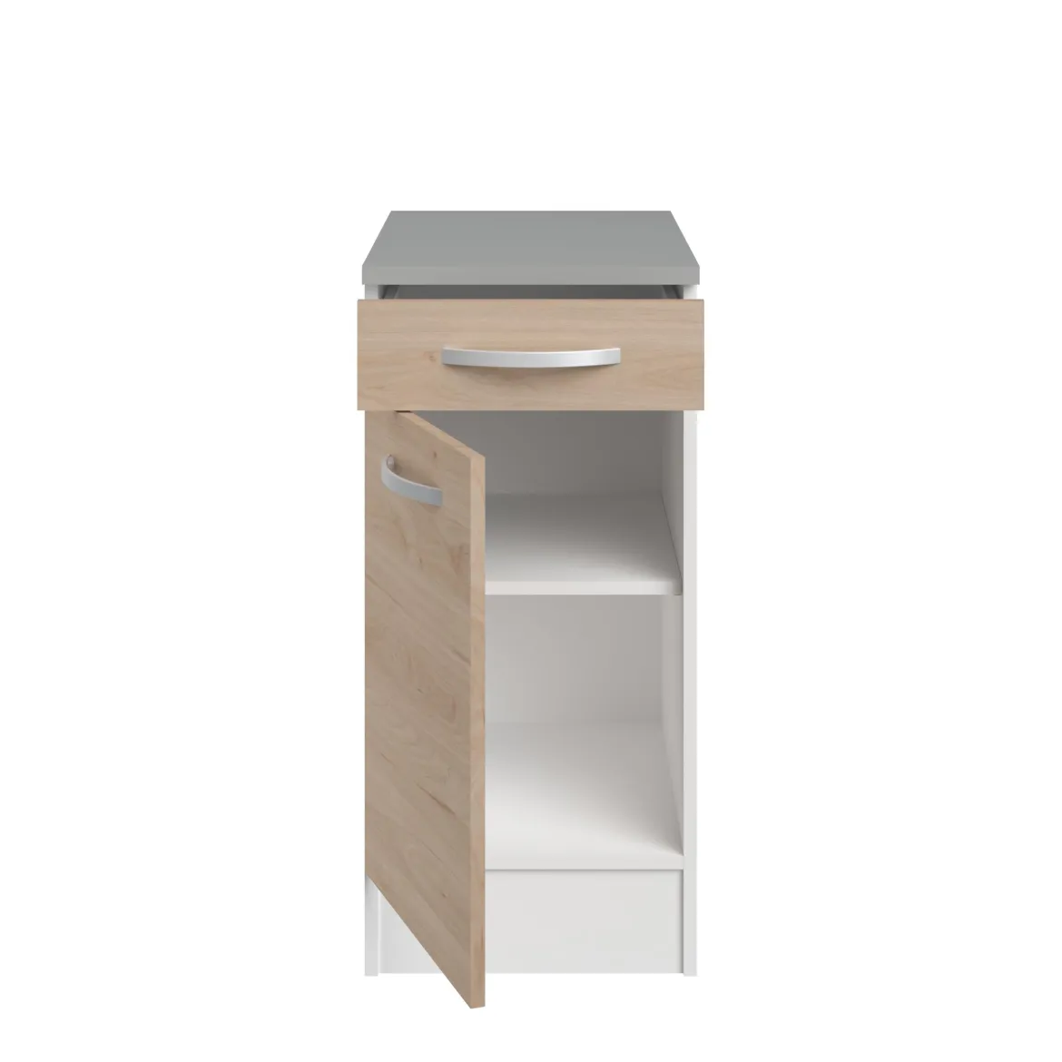 EKO MEUBLE BAS 40CM 1 PORTE ET 1 TIROIR