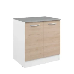 EKO MEUBLE BAS 80CM 2 PORTES