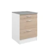 EKO MEUBLE BAS 60CM 3 TIROIRS