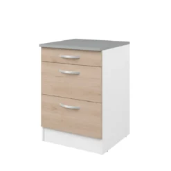 EKO MEUBLE BAS 60CM 3 TIROIRS