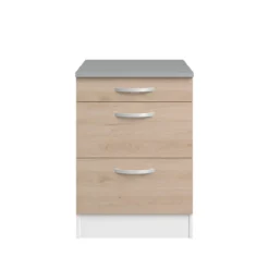 EKO MEUBLE BAS 60CM 3 TIROIRS