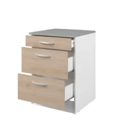 EKO MEUBLE BAS 60CM 3 TIROIRS
