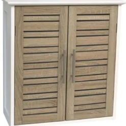 ELEMENT HAUT STRUCTURE MDF   2 PORTES ET ETAGERE INTERIEURE